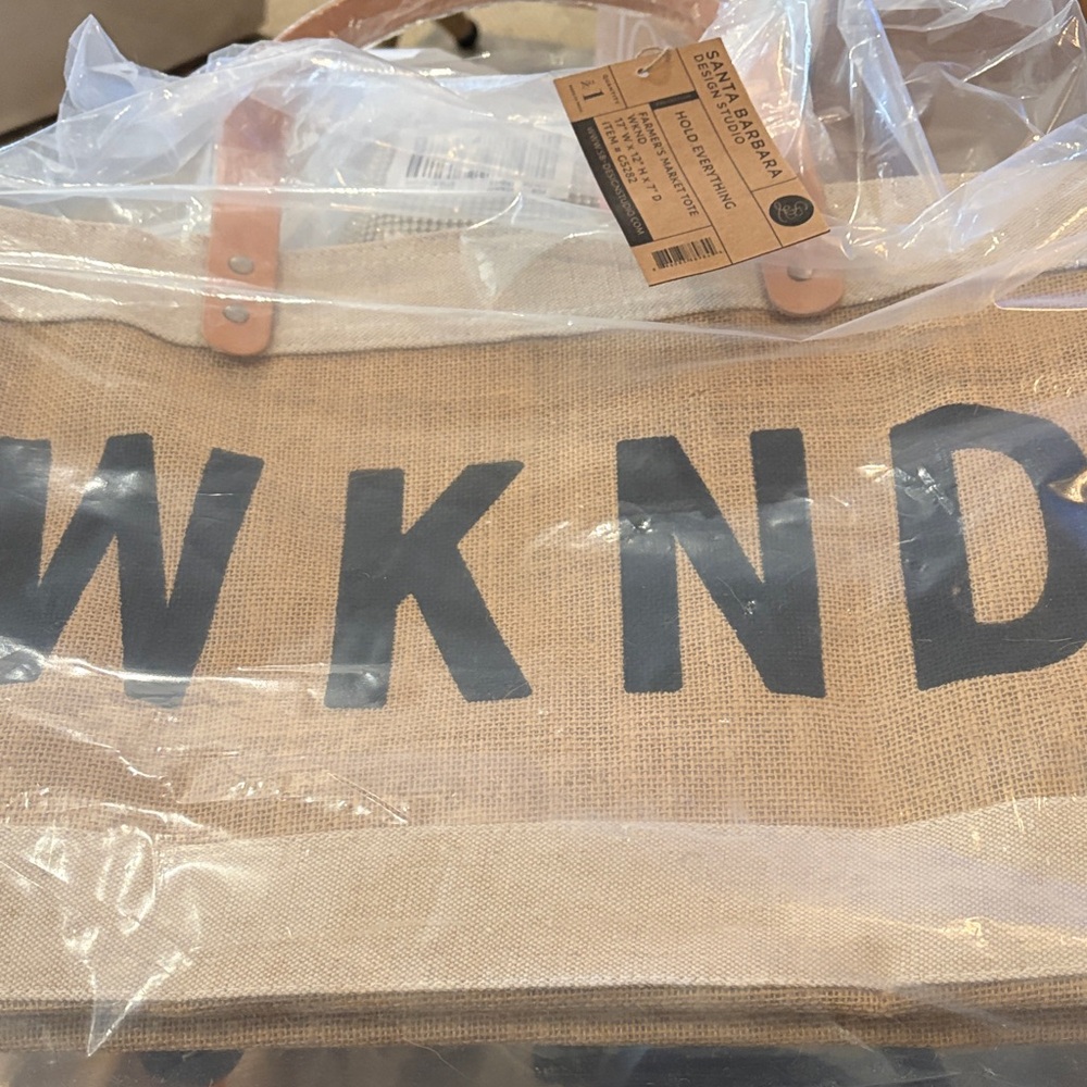 Santa Barbara Designs Natural Market Tote - WKND/NWT - Picture 7 of 13